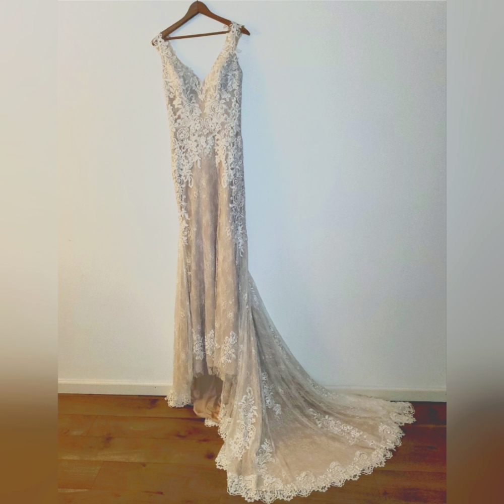 Lillian West 66012LNDU Wedding Dress
